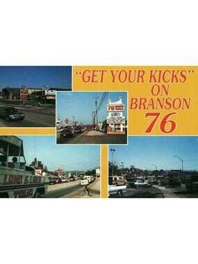 "Get Your Kicks On Branson 76" Vintage 1994 Postcard P592